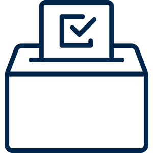 Icon of a voting box