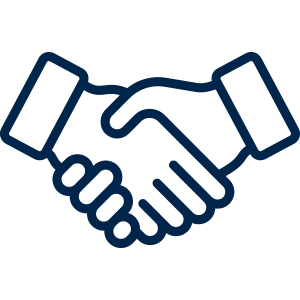 Icon of hands shaking
